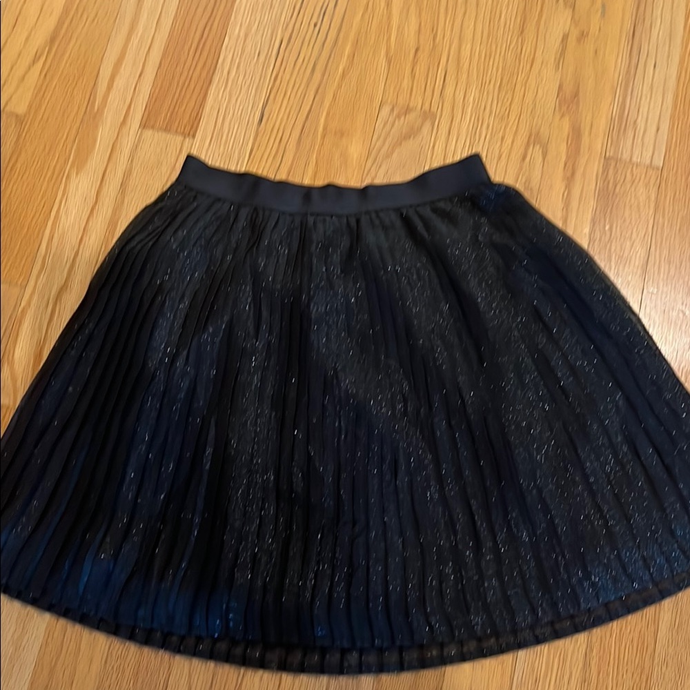 GAP Kids Shimmering Black Pleated Skirt